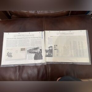 Vintage First Day Cover Stamp Sheets (1981–1982) Reader’s Digest Set of 2